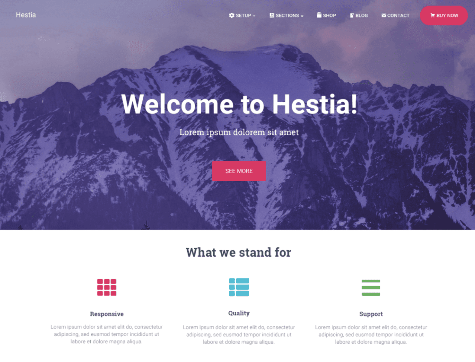 Hestia Wordpress Themes